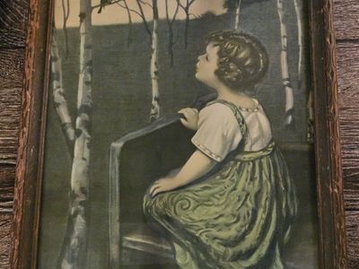 Beautiful Vintage Spring Song Original Frame 10x13