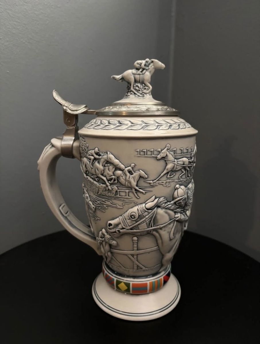 1992 Avon Winner’s Circle Horse Racing Collectible Stein
