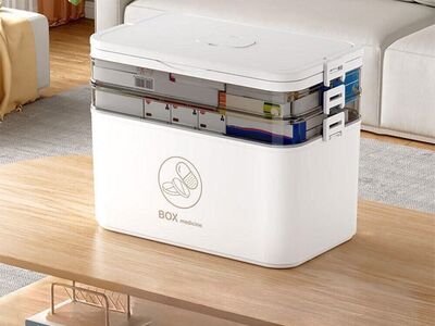 3-Tier Portable Medicine Storage Organizer