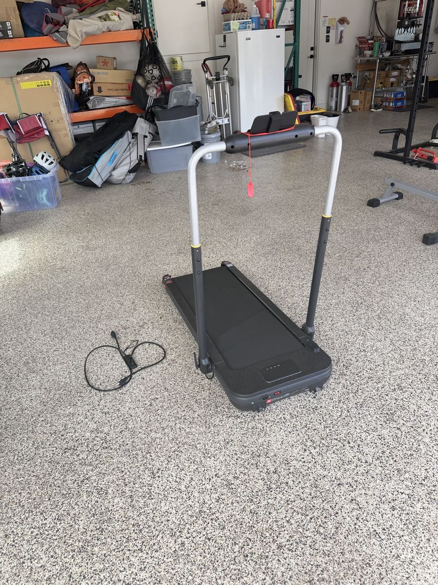 Wellfit Folding Under Desk Treadmill with Handlebar