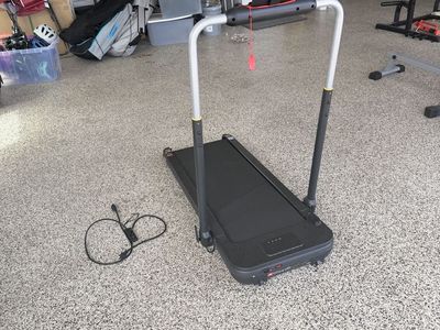 Wellfit Folding Under Desk Treadmill with Handlebar