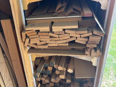 Assorted Scrap Wood & Trim Pieces - Perfect for Crafts, DIY Projects, or Small Repairs