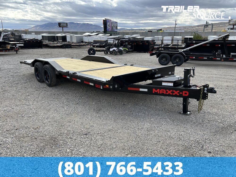 8.5x22 Maxx-D G8X Tilt Trailer - 17.5K GVWR Wide Body w/ Drive Over Fenders