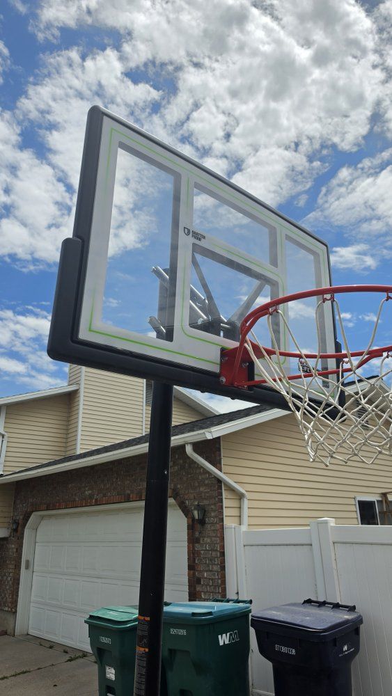 Lifetime Portable Basketball Hoop with Adjustable Height Backboard, Used