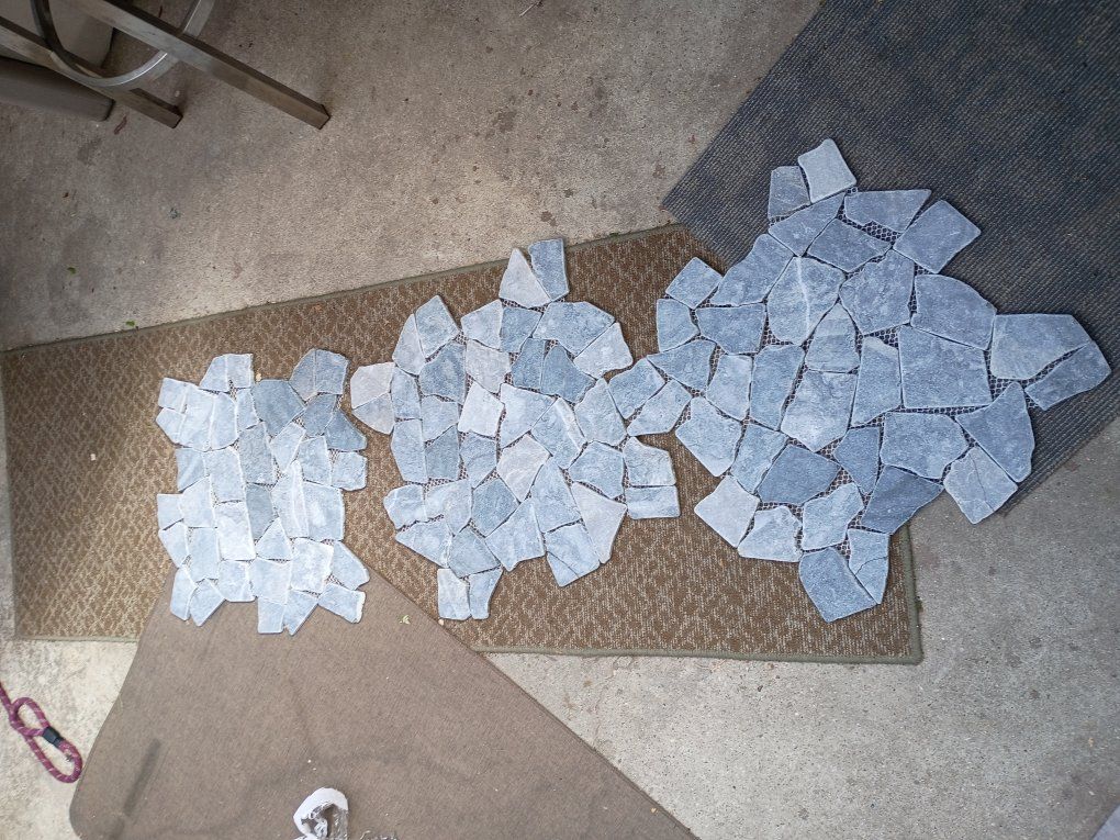 island sands large random Gray marble tumbled Ston