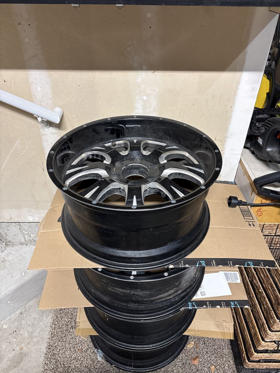 6x6.5 20x12 Black Widow rims