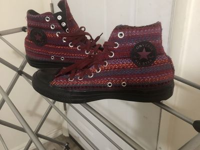 Converse All Star High Top Knit Multicolor Sneakers