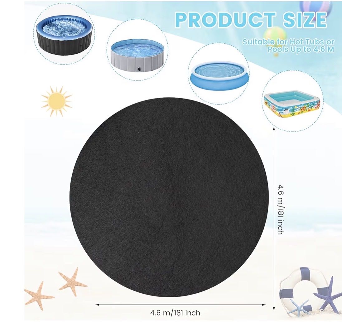 15 ft round pool pad