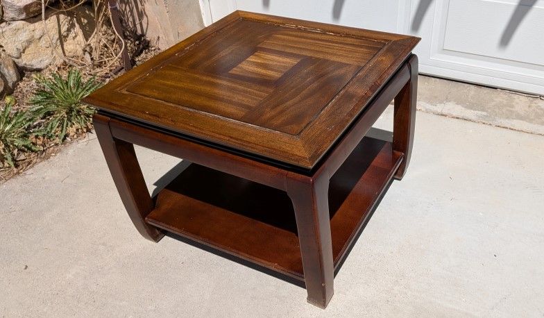 Square Wood Table $20