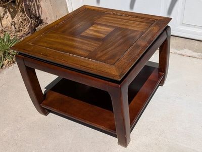 Square Wood Table $20