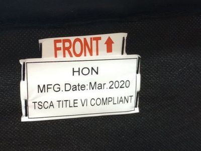 HON Black Leather Office Chair - Manufactured March 2020, TSCA Title VI Compliant
