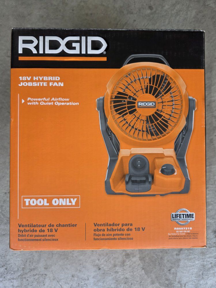 RIDGID 18V Hybrid Jobsite Fan Tool Only R860721B