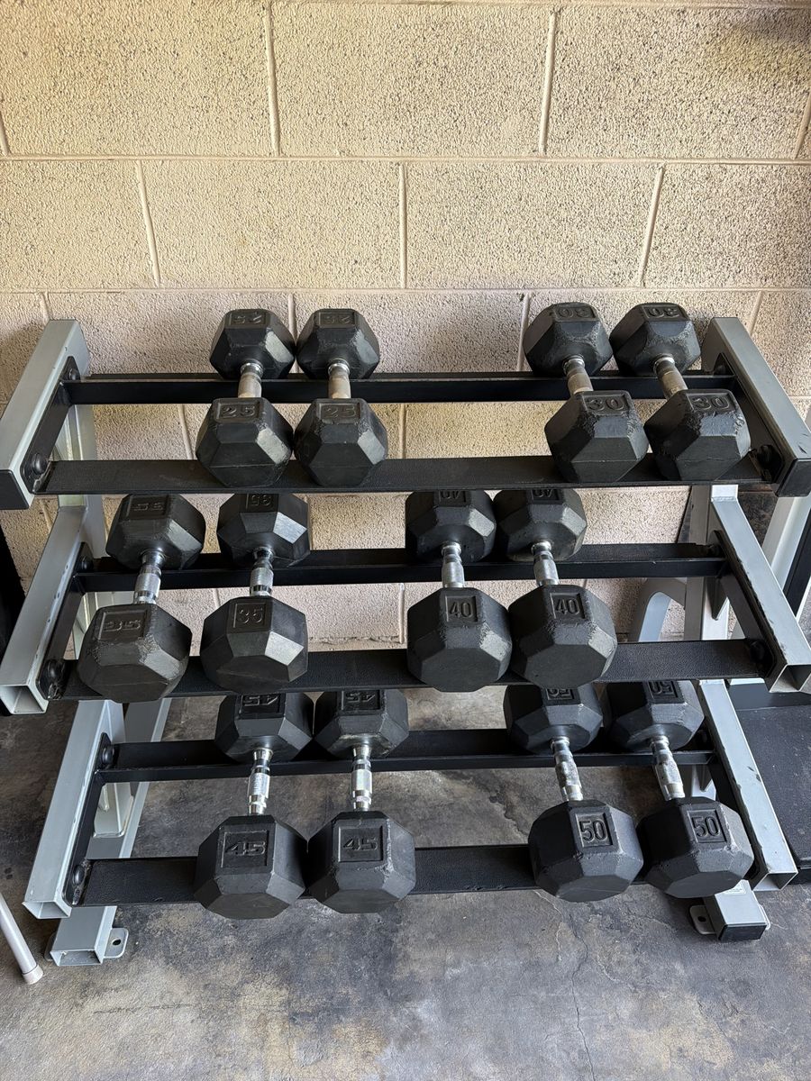 Complete Home Gym – Dumbbells, TM, Scale