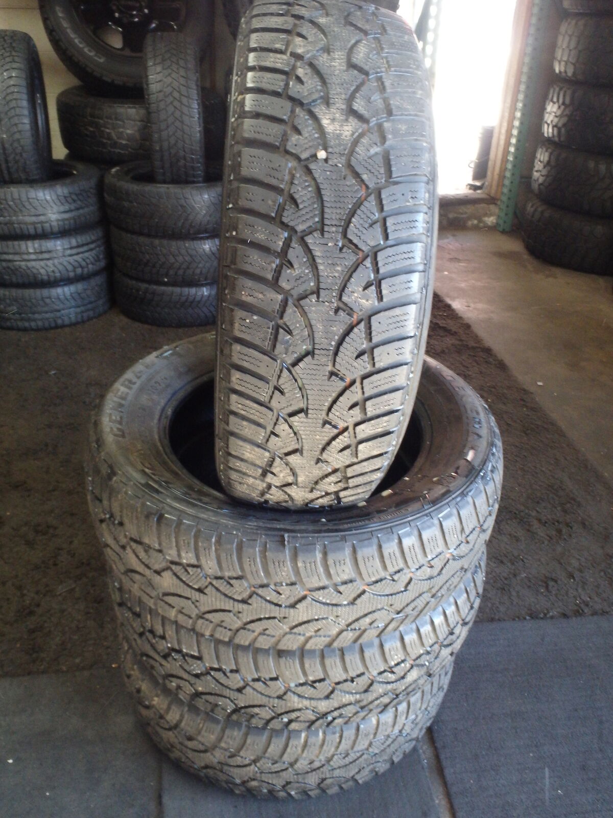 225/65R17 GENERAL ALTIMAX ARCTIC SET OF USED WINTER TIRES