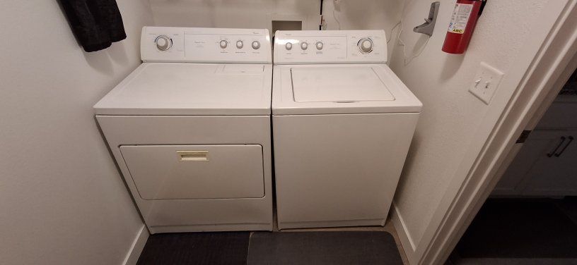 Used Whirlpool Top-Load Washer & Electric Dryer Set - Good Condition | Fully Working