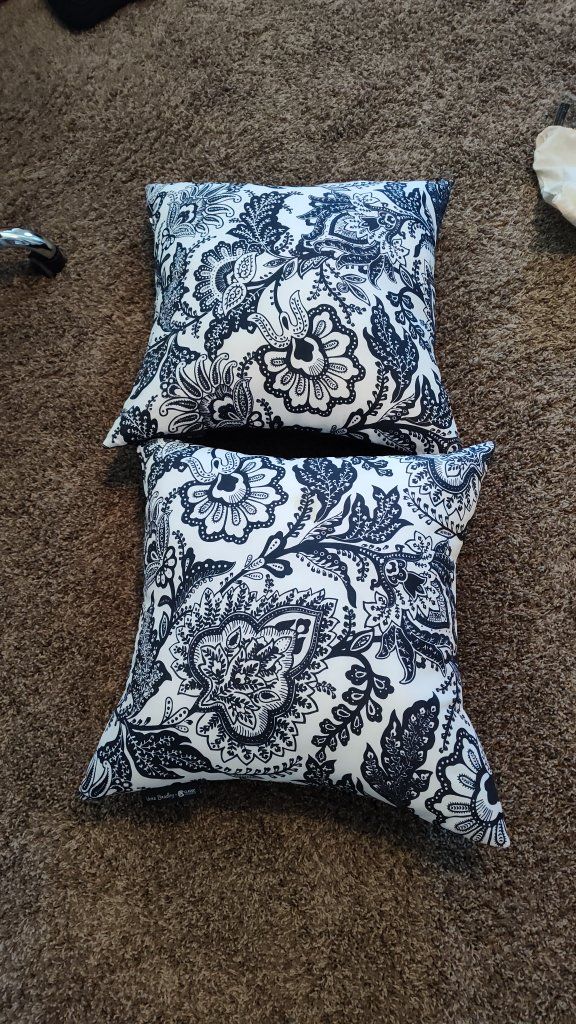 NEW set of 2 outdoor pillows 19"x19" Vera Bradley super nice and puffy