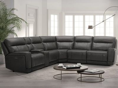 Lauretta Leather Reclining Sectional ( Costco )