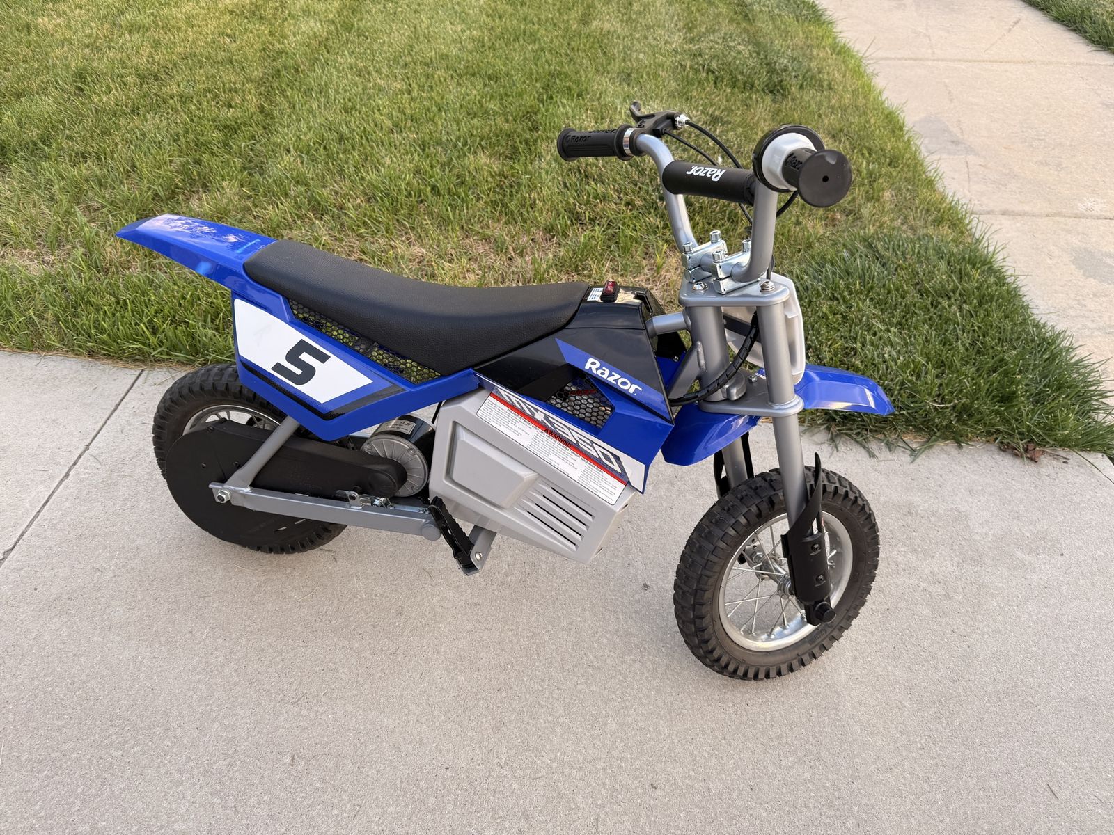 Razor MX350 Electric Dirt Bike - Blue, Used Good