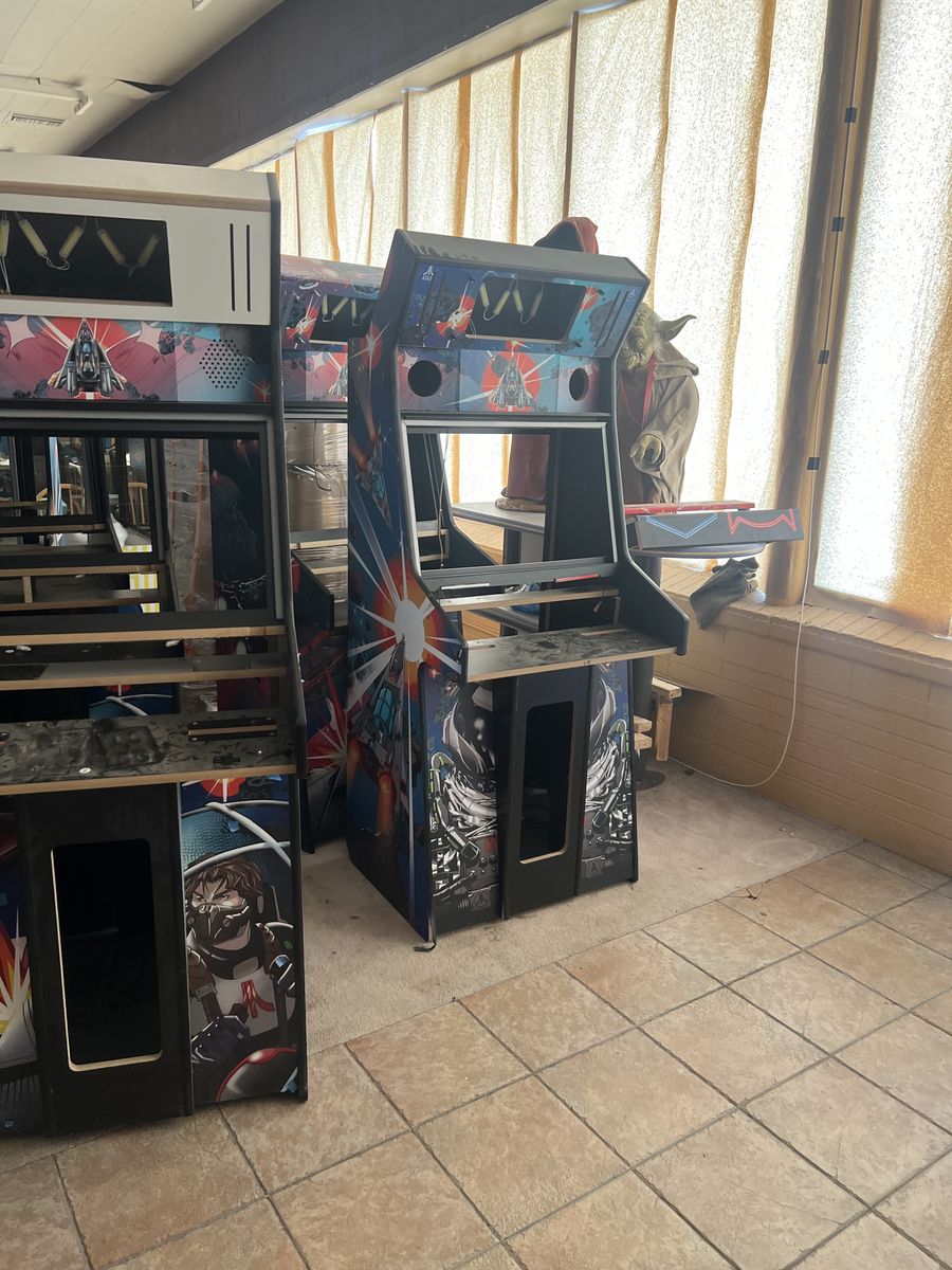 Arcade video game style cabinets