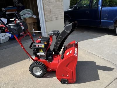 PowerMax 24" 212cc 2-Stage Snowblower - Red, Gas Powered