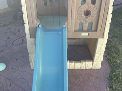 Step2 Naturally Playful Woodland Climber & Slide - Durable Outdoor Kids Playset