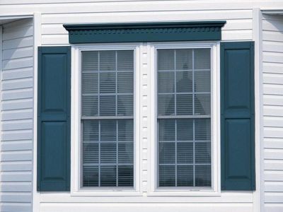 2ct Vinyl Shutters 15x59in