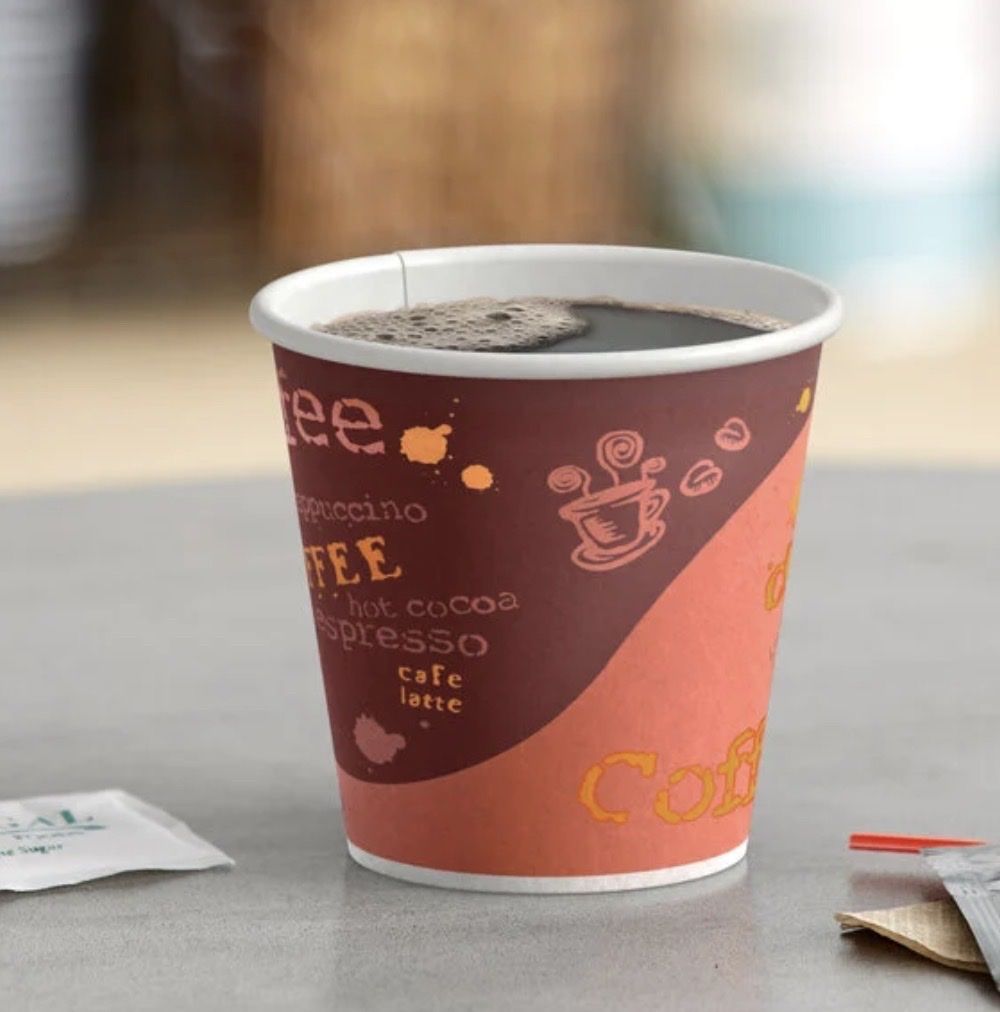 NEW! Coffee Print Hot Cup 1000 Pcs