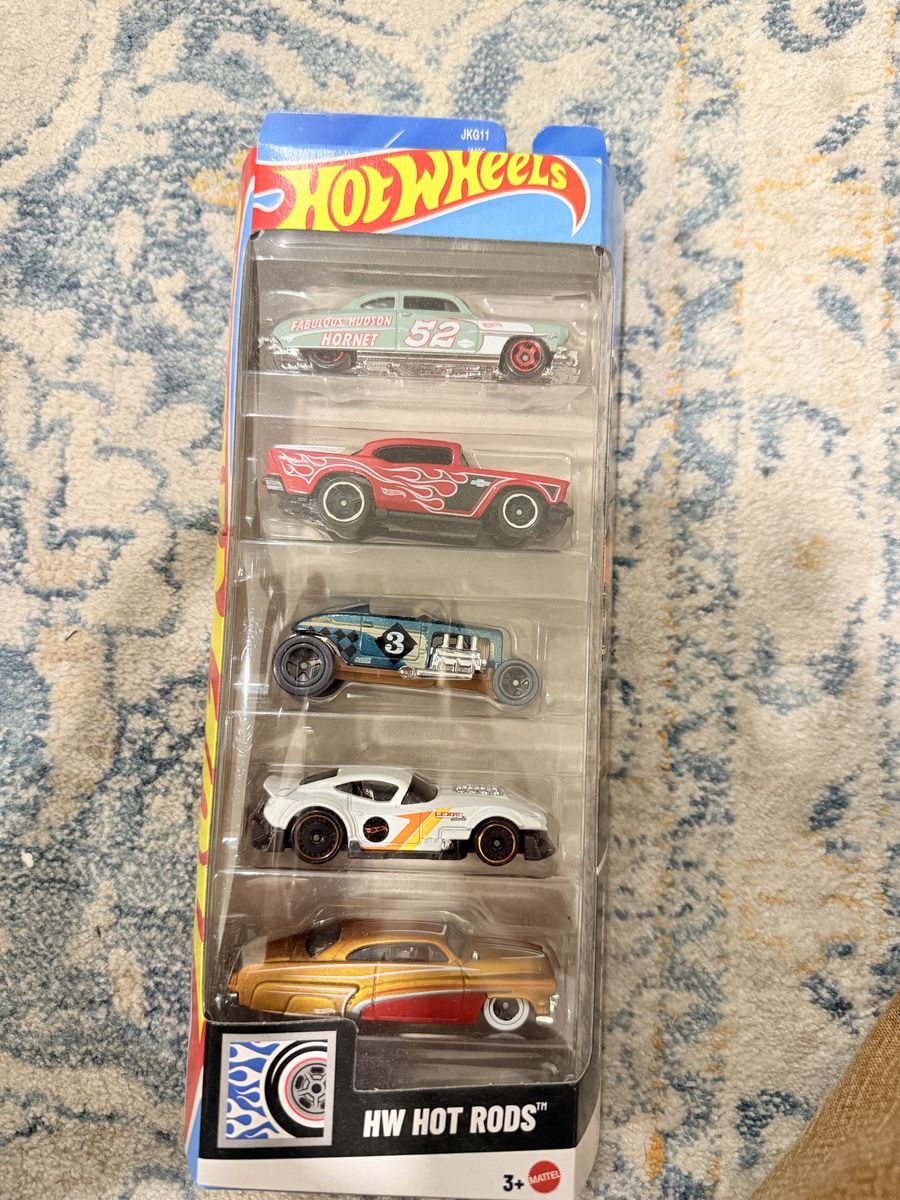 Hot Wheels HW Hot Rods 5-Pack Die-Cast Cars, JKG11 - Fabulous Hudson Hornet & More (New)