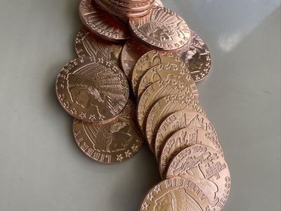 Lot 20 of 1 oz .999 Fine Copper Rounds - 1911 Indian Head / Incuse Design - Bullion Stackers”