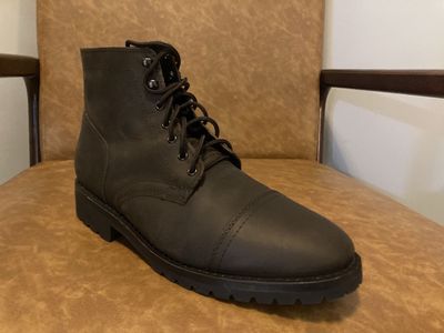 Thursday Captain Stormking boots, Tobacco leather, size 11