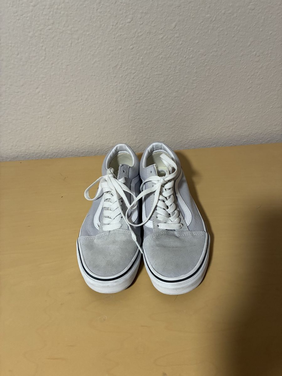 Vans Old Skool Light Gray/White Sneakers size 8