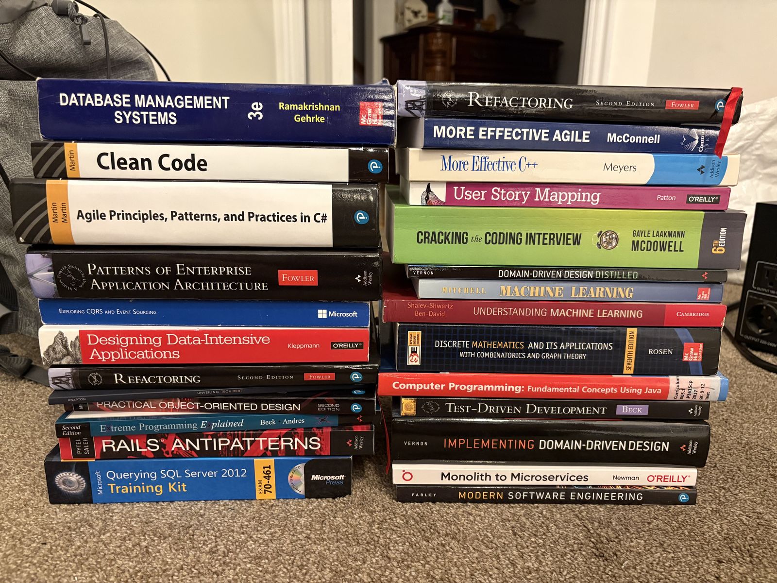 26 Software Engineering / Computer Science books from my personal collection