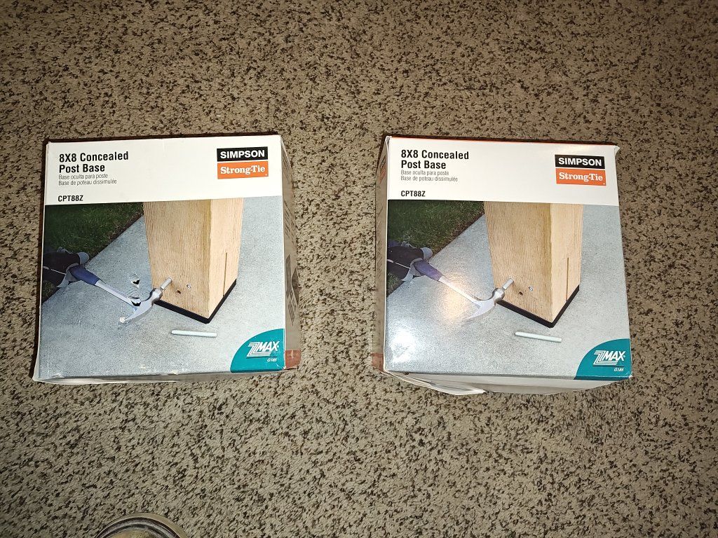 Simpson 8x8 concealed Post Base