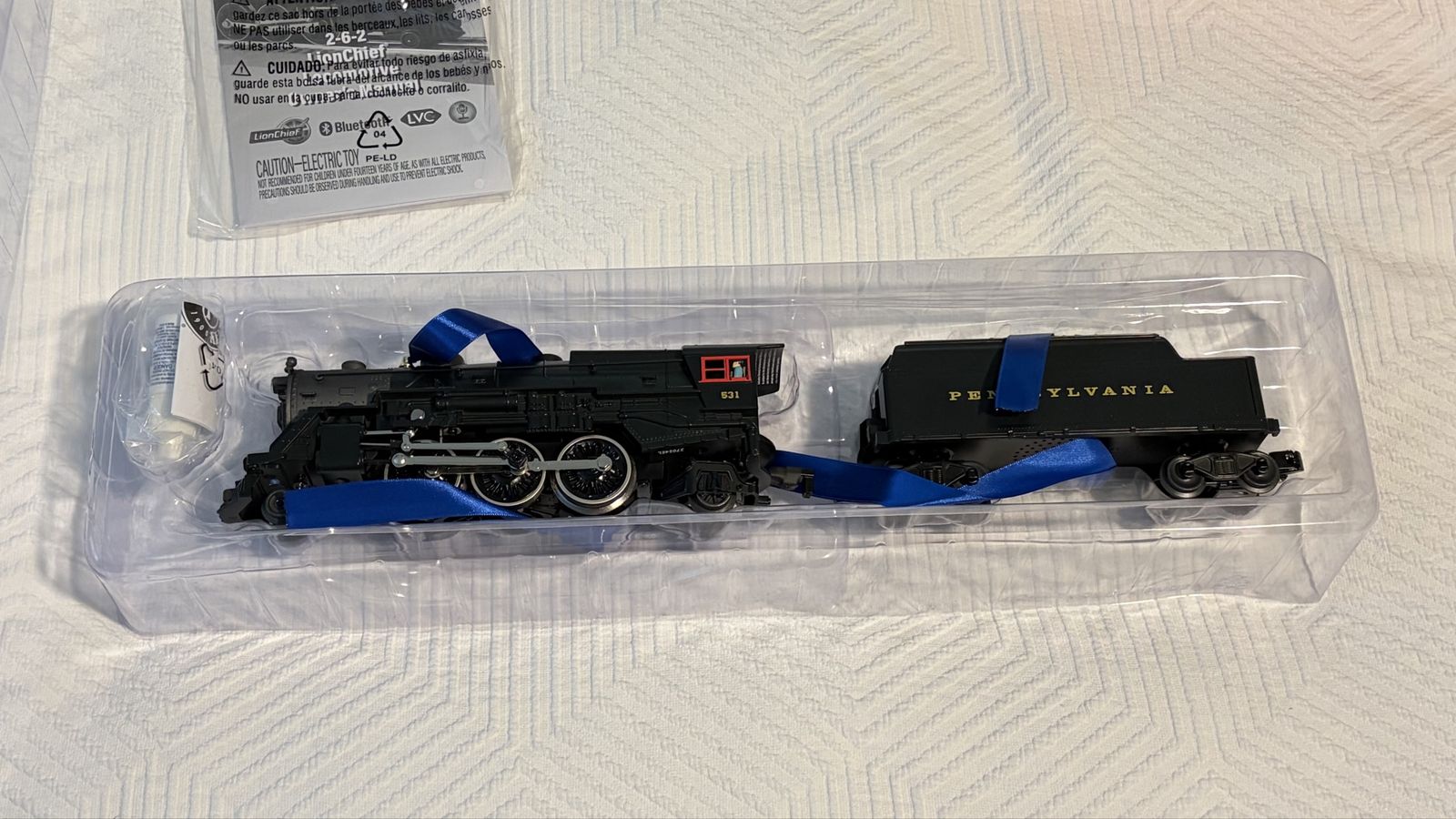 Lionel O Gauge Pennsylvania LionChief Bluetooth 2-6-2 Prairie #531 – Mint in Box