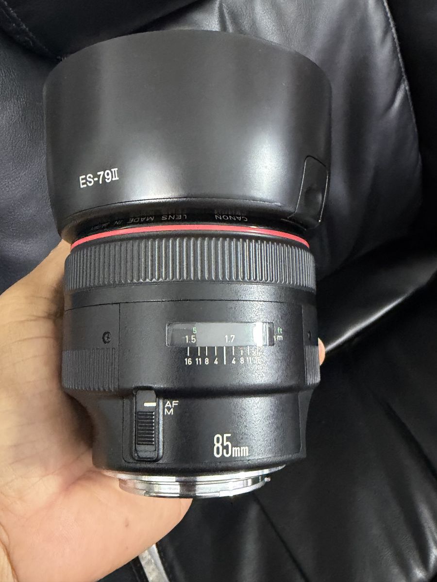 Canon ef 85mm 1.2L 650$, 35mm 1.4 is ii 900$ 