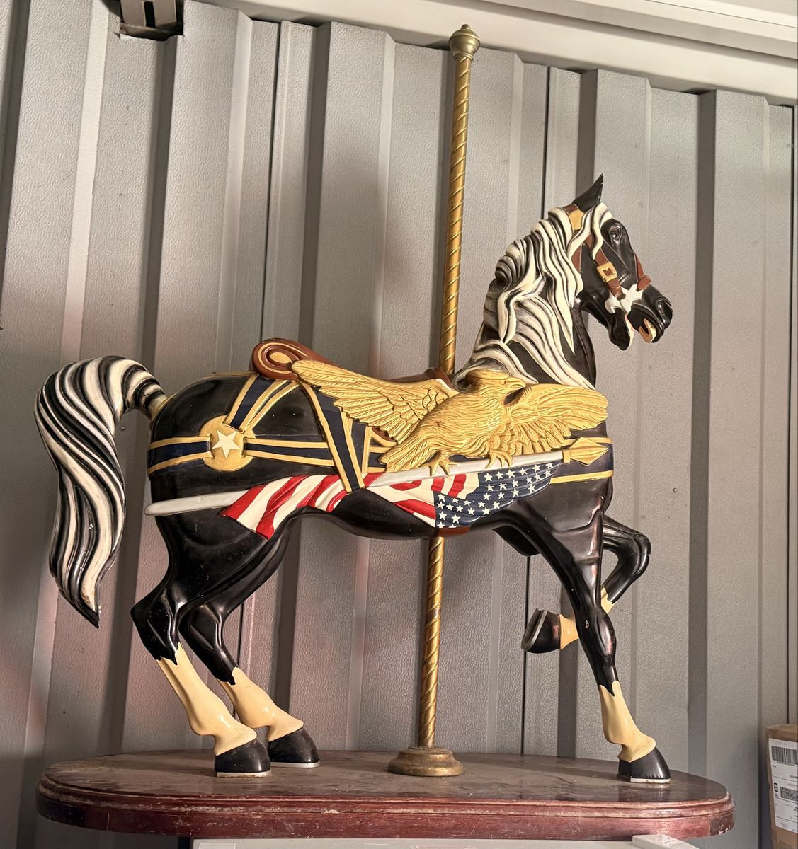 Mounted Hand Carved Carousel Horse artist signed