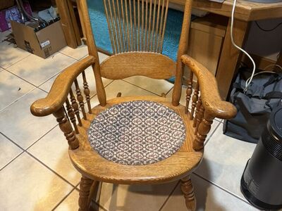 Antique Or Vintage Oak Rocking Chair