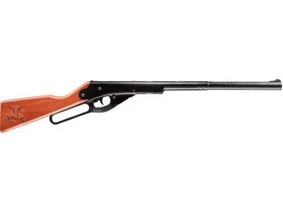 Daisy Outdoor Products Buck BB Youth Lever Action Air long gun, 177 Cal, BB, Wood Stock Blue Barrel