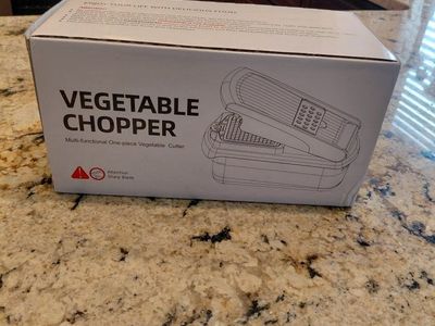 Multi-Functional One-Piece Vegetable Chopper and Cutter with Interchangeable Blades