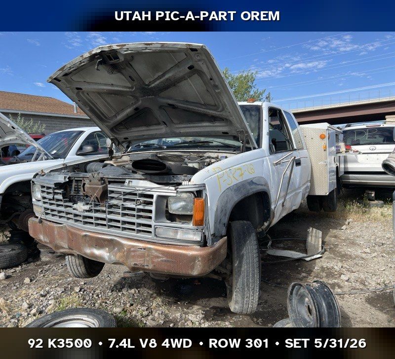 1992 Chevrolet K3500 Parts - UTPAP Orem