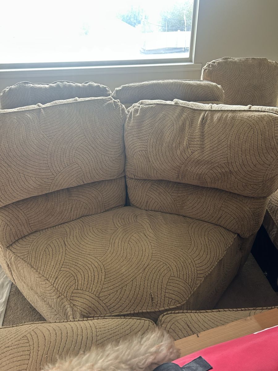 Bassett Large Sectional Couch - 3 Double, 3 Single Pieces, 3 Recliners