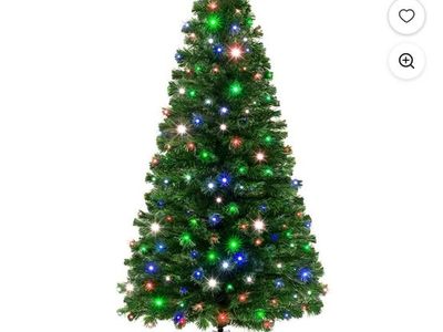Artificial Fiber Optic Christmas Tree. 7ft high