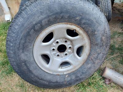 6 lug wheel 265/75r16 and tire Firestone wilderness at