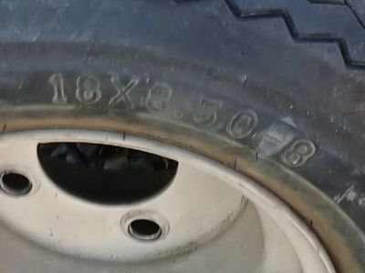 Set of 4 Used 18x8.50-8 Tires on Wheels for Trailer or Equipment or golf cart