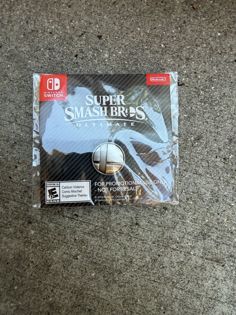 Super Smash Bros Nintendo Switch Collectible Pin for Sale or Trade