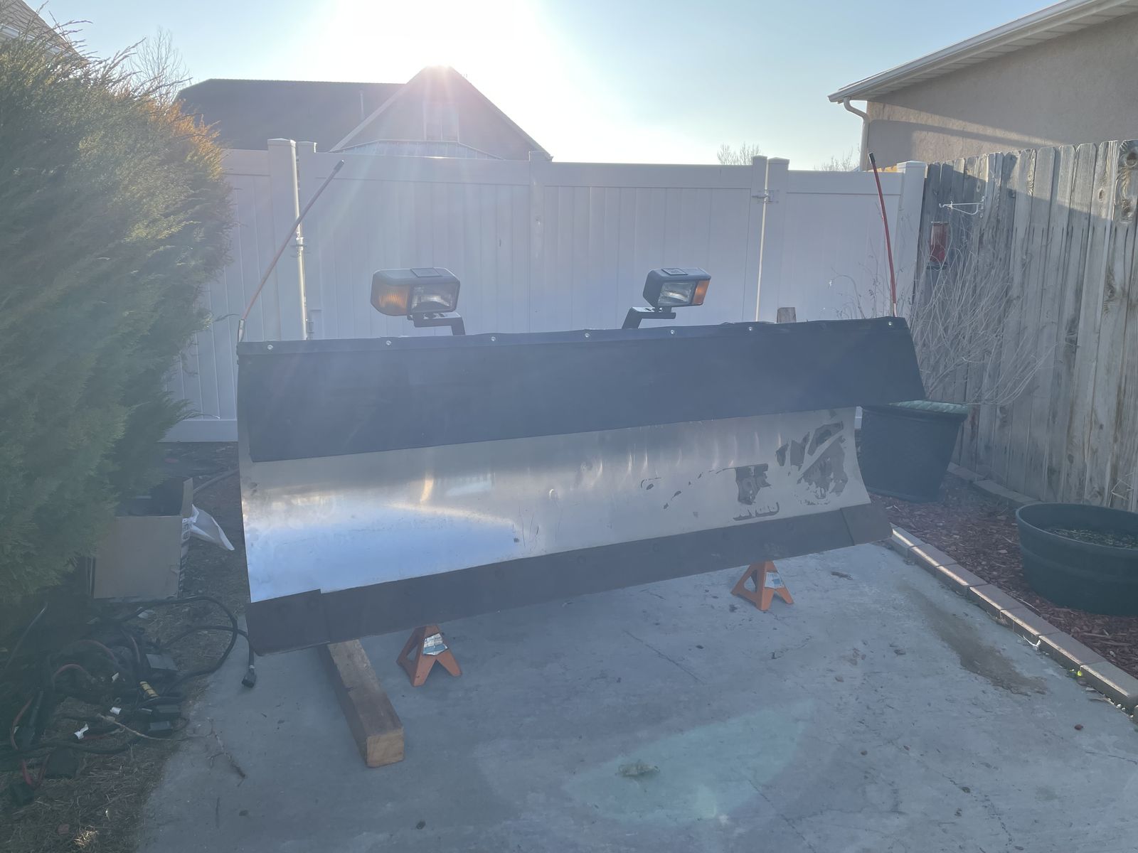 SnowDogg EX75 Snow Plow w/Harness and controller