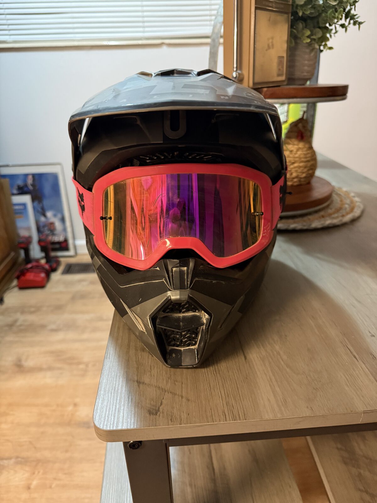 NEED GONE ASAP     fly racing helmet and fox googles