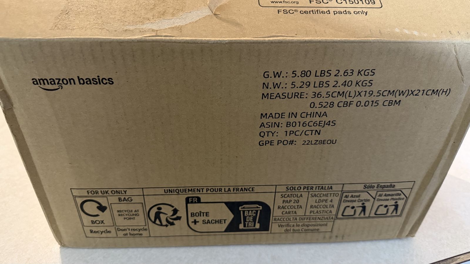 2 Boxes Amazon Basics Training Pee Pads