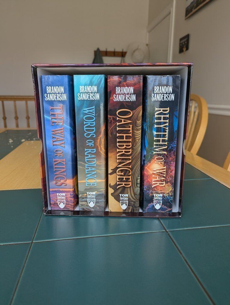 The Stormlight Archive Books 1-4, paperback, by Brandon Sanderson