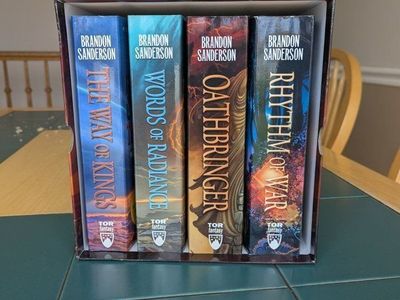 The Stormlight Archive Books 1-4, paperback, by Brandon Sanderson